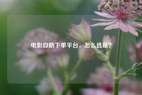 电影自助下单平台，怎么选座？